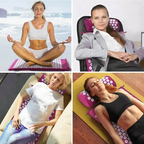 RelaxMat™: Set de Acupresion, Alivia el dolor y Libera las Tensiones del Estres.