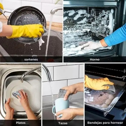 CLEAN MAGIC™: Ahorra Tiempo y Esfuerzo con el Combo de Limpieza para Cocina