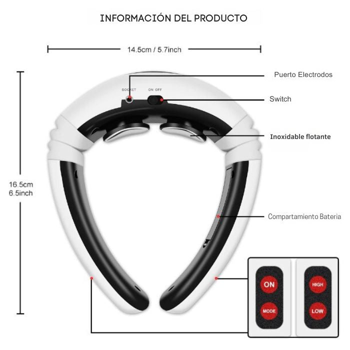 RelaxNeck Pro: FisioAliviador de Cuello Multifuncional